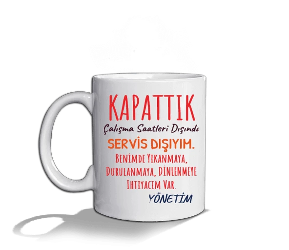 KAPATTIK Beyaz Kupa Bardak