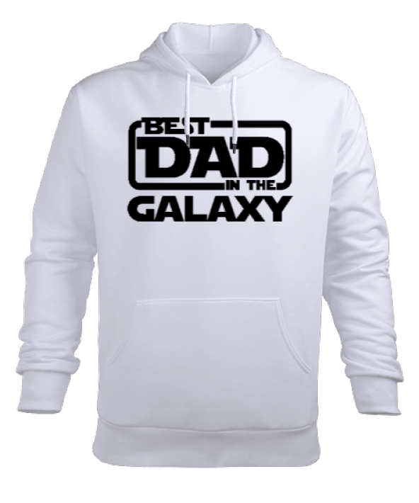 Best Dad in the Galaxy Erkek Kapüşonlu Hoodie Sweatshirt