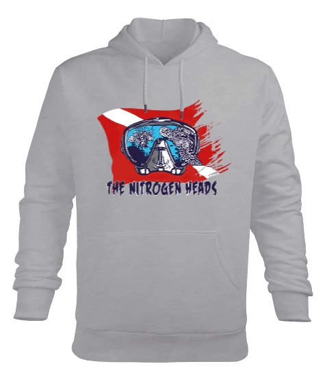 SD- 09 Dalış Maske Bayrak Erkek Kapüşonlu Hoodie Sweatshirt