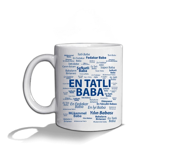 En Tatlı Baba  Beyaz Kupa Bardak