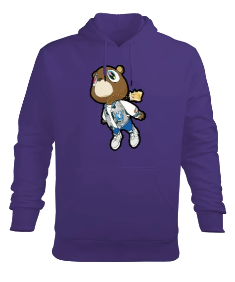 Teddy Bear Erkek Kapüşonlu Hoodie Sweatshirt