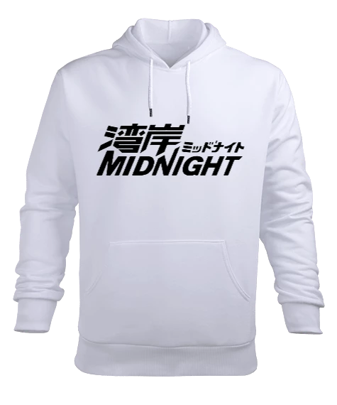 Midnight Erkek Kapüşonlu Hoodie Sweatshirt