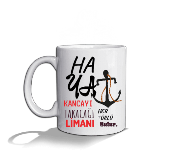 KANCA Beyaz Kupa Bardak