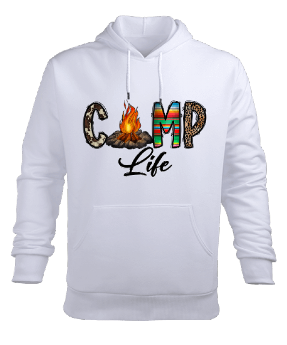 Camp Life Erkek Kapüşonlu Hoodie Sweatshirt