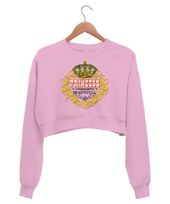 Princess beautiful Kadın Crop Sweatshirt