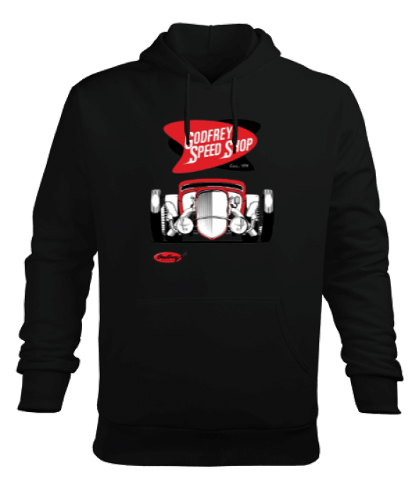 Godfrey speed shop Erkek Kapüşonlu Hoodie Sweatshirt