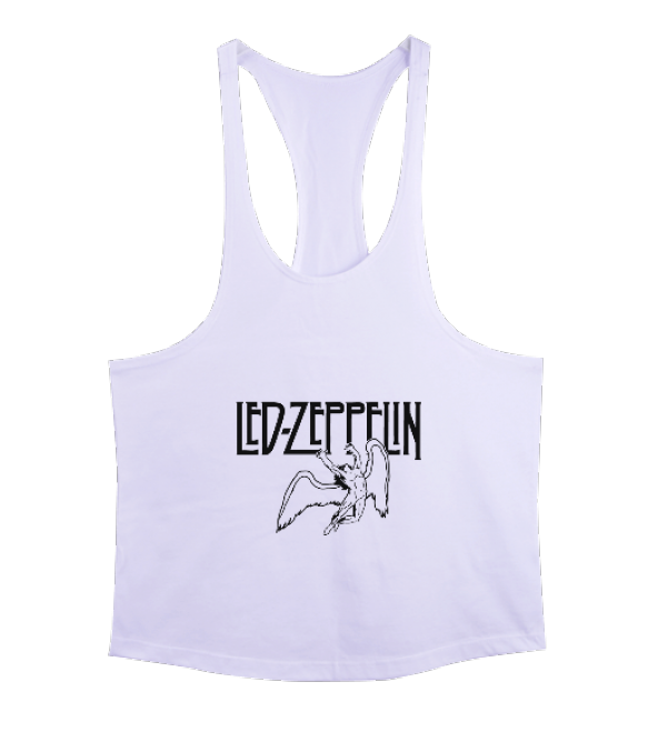 Led Zeppelin Rock Tasarım Baskılı Erkek Tank Top Atlet