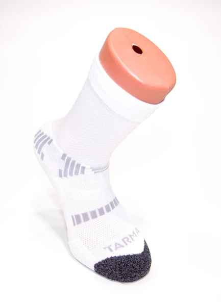Basketbol Çorabı - Unisex - 2 Çift Pamuklu - Beyaz Tarmak Meridyendukkan
