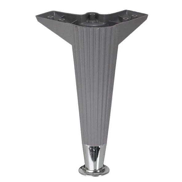 Mobilya Kanepe Koltuk Ünite Ayağı 22 Cm Konsol Tv Ünitesi Ayakları Antrasit Krom (4 ADET) - 5