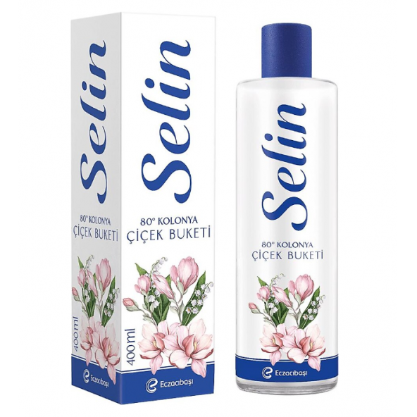 Selin PVC Şişe Kolonya Çiçek Buketi 400 ml