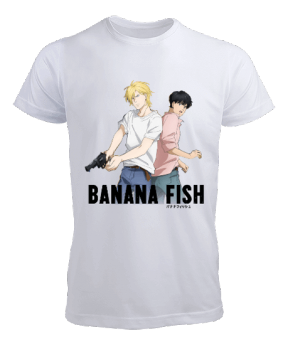 Banana Fish Anime Tasarım Baskılı Erkek Tişört