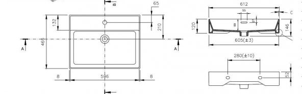 Bocchi Milano 60 cm Lavabo 1376-001-0126 Parlak Beyaz - 2