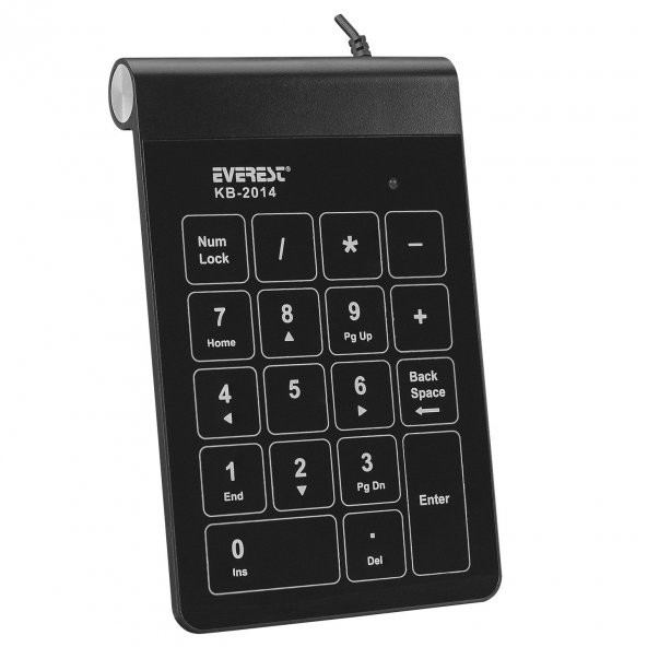 EVEREST KB-2014 USB NUMERİK KEY PAD,SİYAH