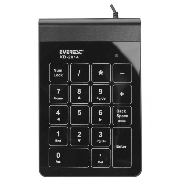 KB-2014 EVEREST USB Numerik Klavye, Siyah - 2