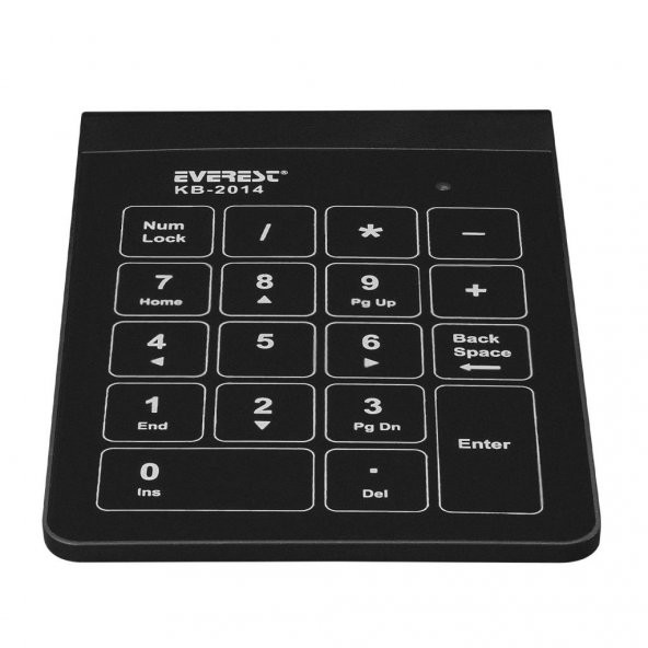 KB-2014 EVEREST USB Numerik Klavye, Siyah - 3