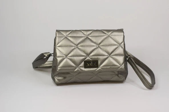 LİVA 2435 KAPİTONELİ ÇİFT BÖLMELİ KADIN OMUZ,ÇAPRAZ, GÜNLÜK ÇANTA - Resim 2