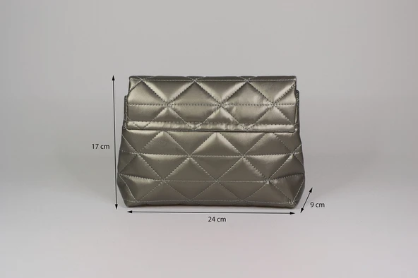 LİVA 2435 KAPİTONELİ ÇİFT BÖLMELİ KADIN OMUZ,ÇAPRAZ, GÜNLÜK ÇANTA - Resim 3