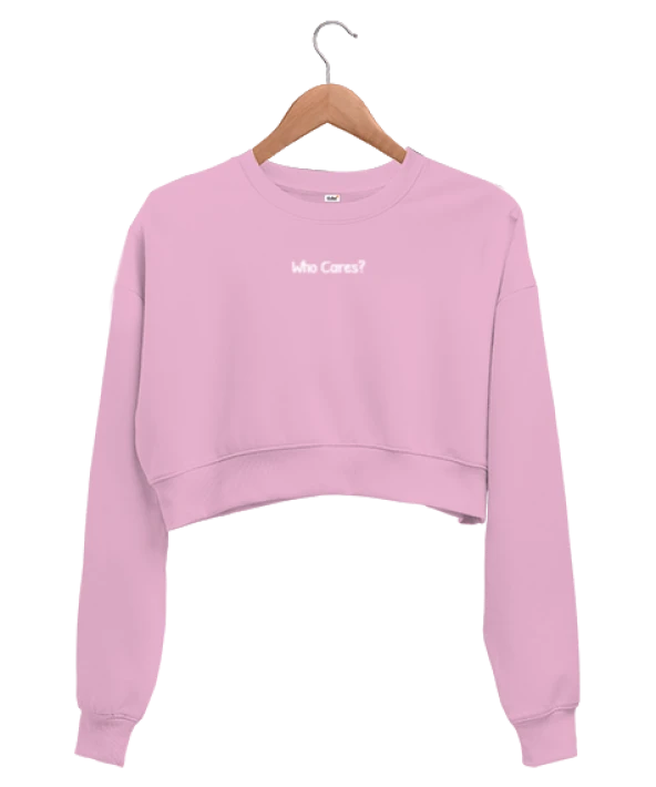 Who Cares Kadın Crop Sweatshirt