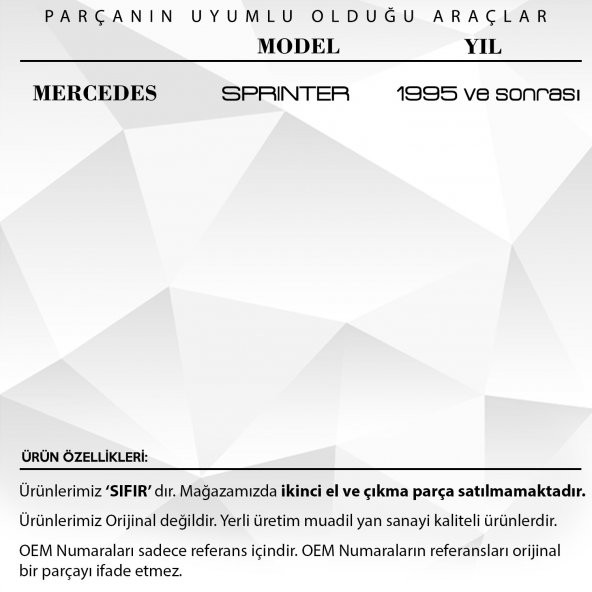 Mercedes Sprinter için Kilit Dişlisi - 2