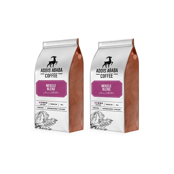 Addis Ababa Coffee Mekele Blend 250 Gram 2li Avantaj Paketi Çekirdek Kahve