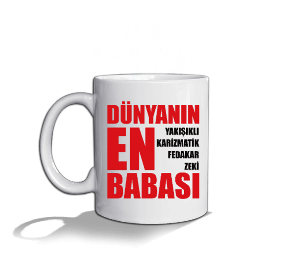 BABALAR GÜNÜNE ÖZEL Beyaz Kupa Bardak