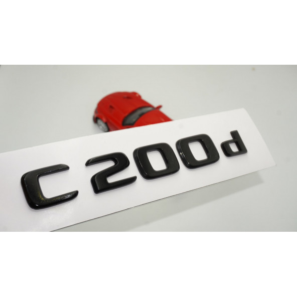 C 200d Bagaj Parlak Siyah ABS 3M 3D Yazı Logo