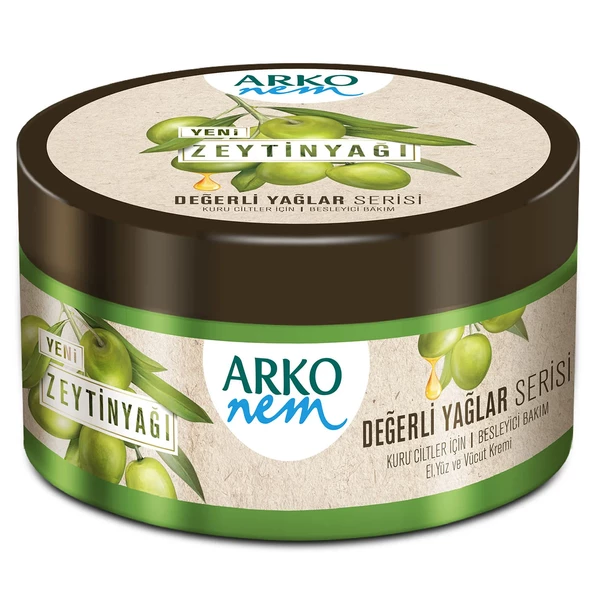 Arko Nem Değerli Yağlar Zeytinyağlı Nemlendirici Krem 250 ml