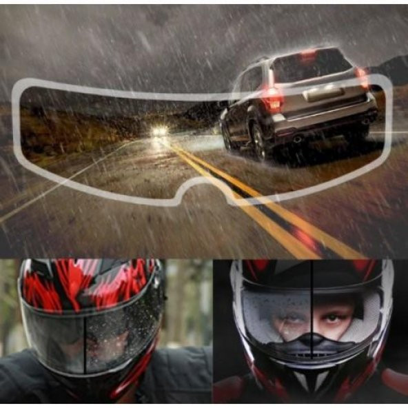 Motosiklet Kaskı İçin Yağmur Kaydırıcı - 3