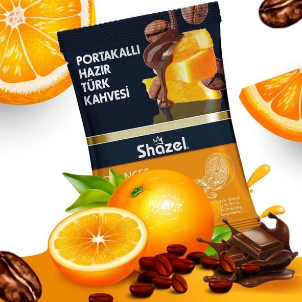 Shazel Portakallı Hazır Türk Kahvesi 100 GR