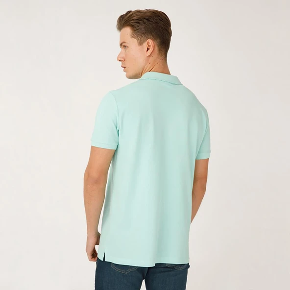 Anemoss Yelken Yeşil Erkek Polo Yaka T-Shirt - 5