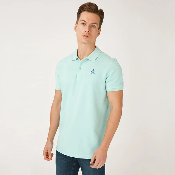 Anemoss Yelken Yeşil Erkek Polo Yaka T-Shirt - 4