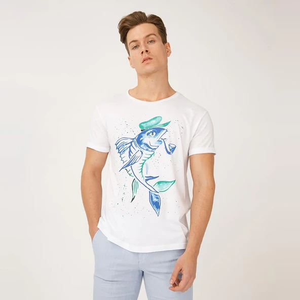 Anemoss Kaptan Balık Erkek T-Shirt - 4