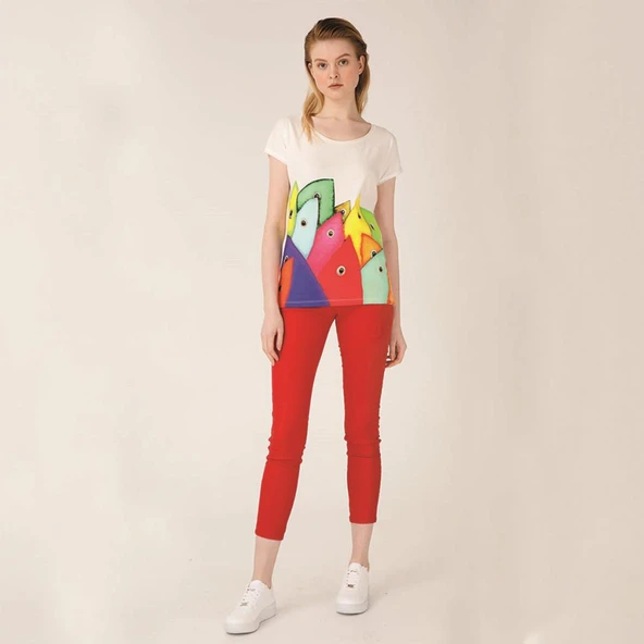 Biggdesign Bereket Balıkları Kadın T-Shirt - 4
