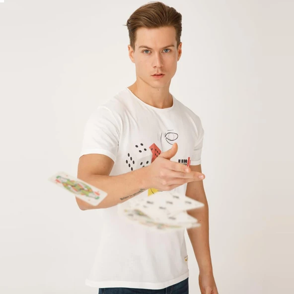 Biggdesign Faces Lucky Erkek T-Shirt - 5