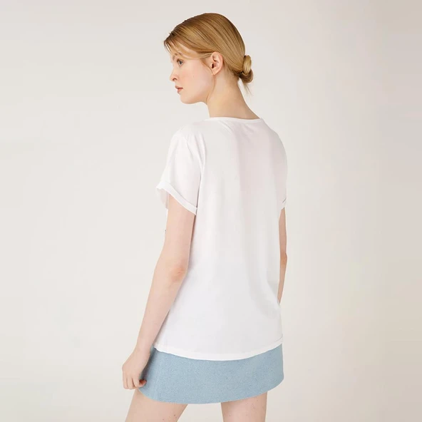 Biggdesign Faces FashionAddict Kadın T-Shirt - 7