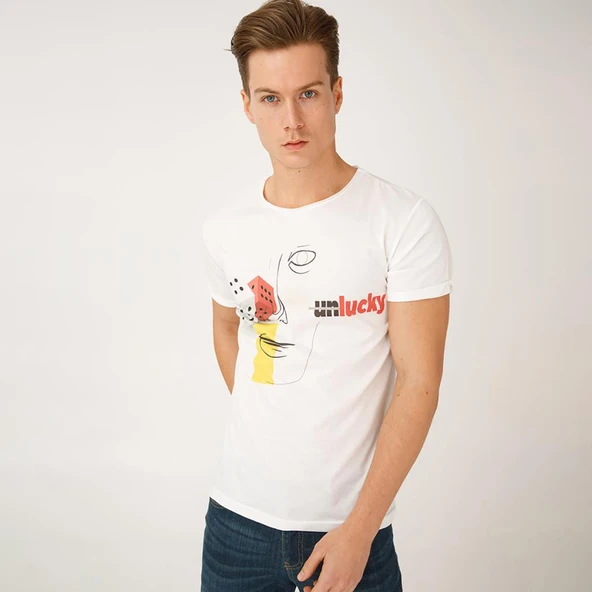 Biggdesign Faces Lucky Erkek T-Shirt - 4