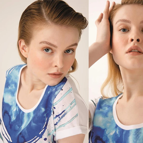 Anemoss Rota Beyaz Kadın T-Shirt - 7