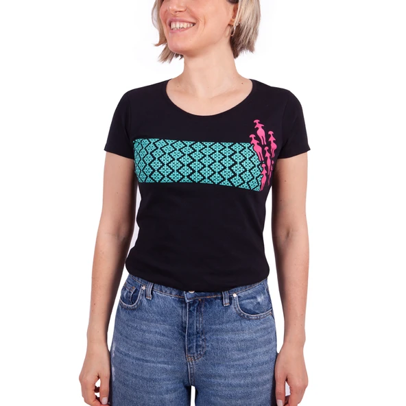 Biggdesign Ana Tanrıça Siyah Kadın T-Shirt - 5