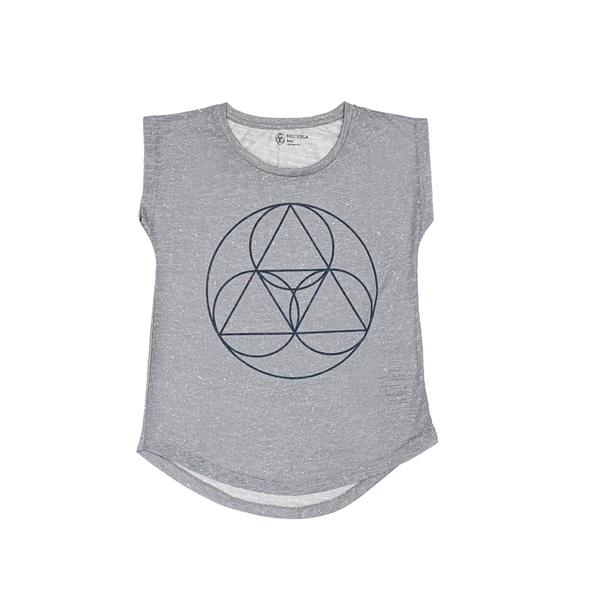 BiggDesign BiggYoga Namaste Gri T-Shirt