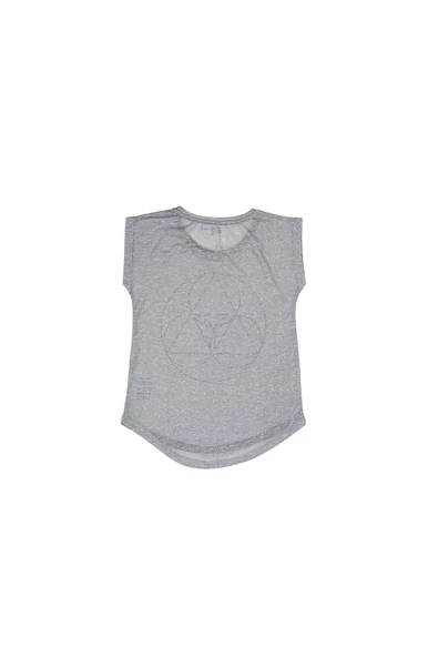 BiggDesign BiggYoga Namaste Gri T-Shirt - Resim 9