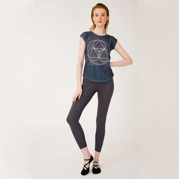 BiggDesign BiggYoga Namaste Antrasit T-Shirt - 4