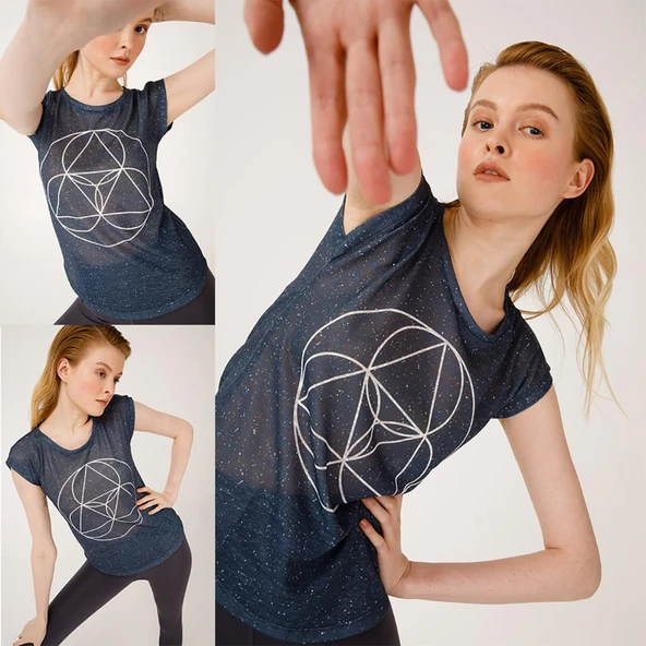 BiggDesign BiggYoga Namaste Antrasit T-Shirt - 5