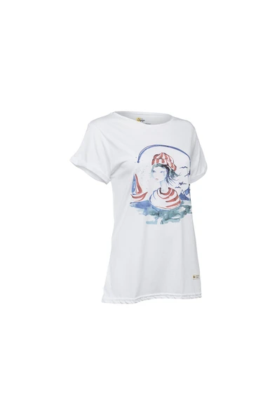 Anemoss Denizci Kız Kadın T-Shirt - Resim 9