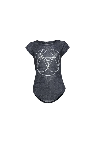 BiggDesign BiggYoga Namaste Antrasit T-Shirt - Resim 8