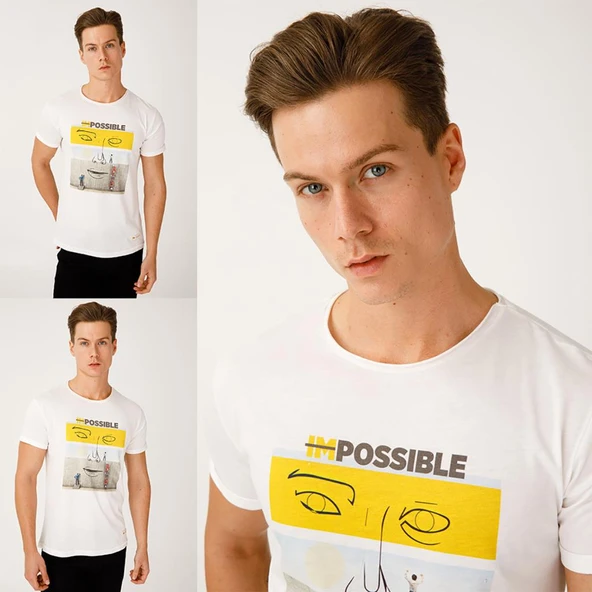 Biggdesign Faces Possible Erkek T-Shirt - 6