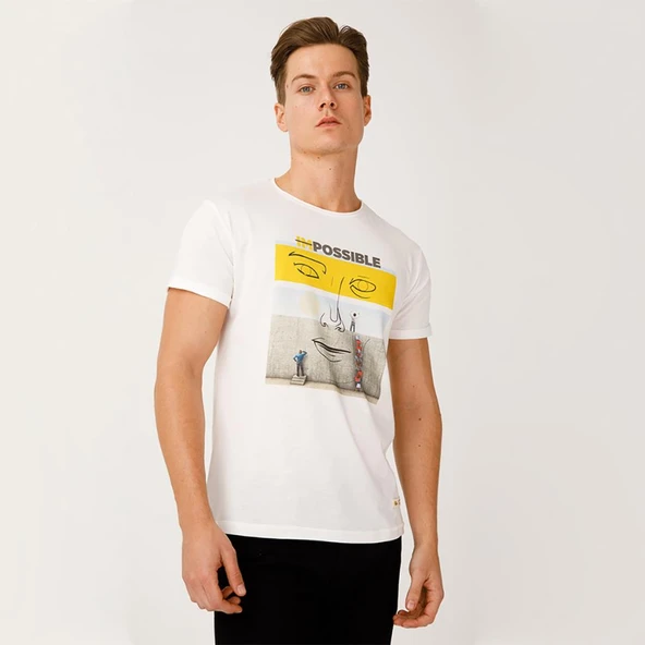 Biggdesign Faces Possible Erkek T-Shirt - 4