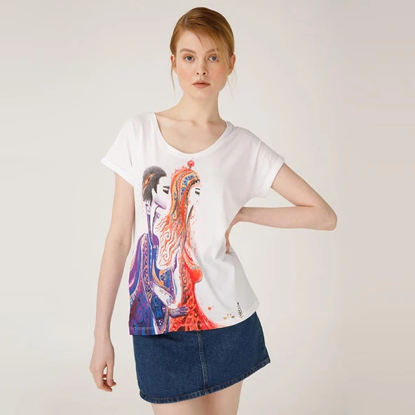 Biggdesign Aşk Kadın T-Shirt - 5
