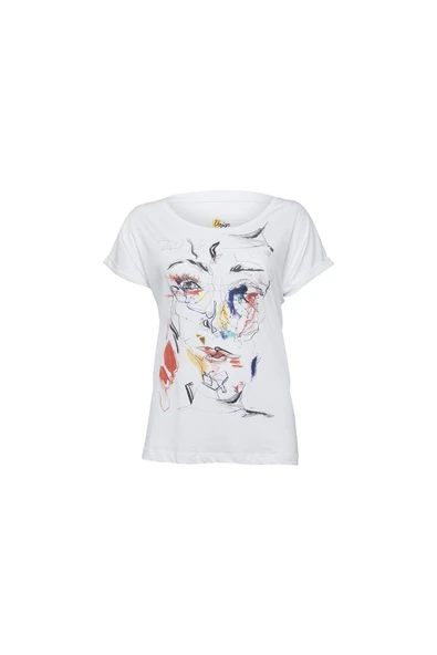 Biggdesign Red Face T-Shirt - Resim 8