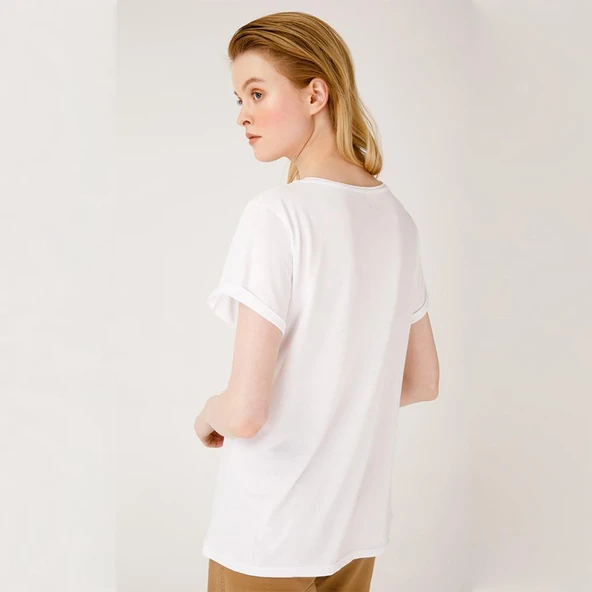 Biggdesign Faces Lucky Kadın T-Shirt - 7