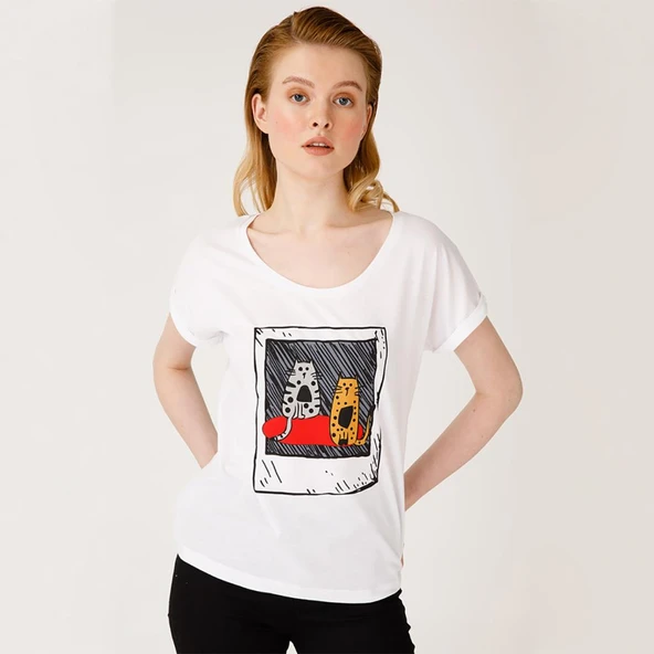 Biggdesign Kedi Fotoğraf T-Shirt - 4